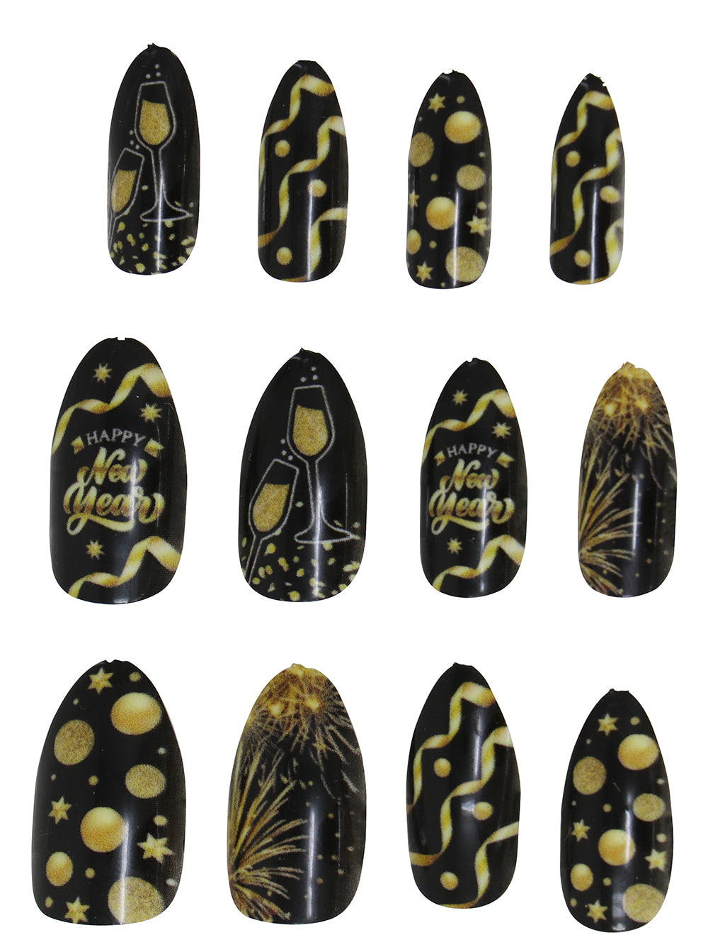 12 NAILS WITH GLUE