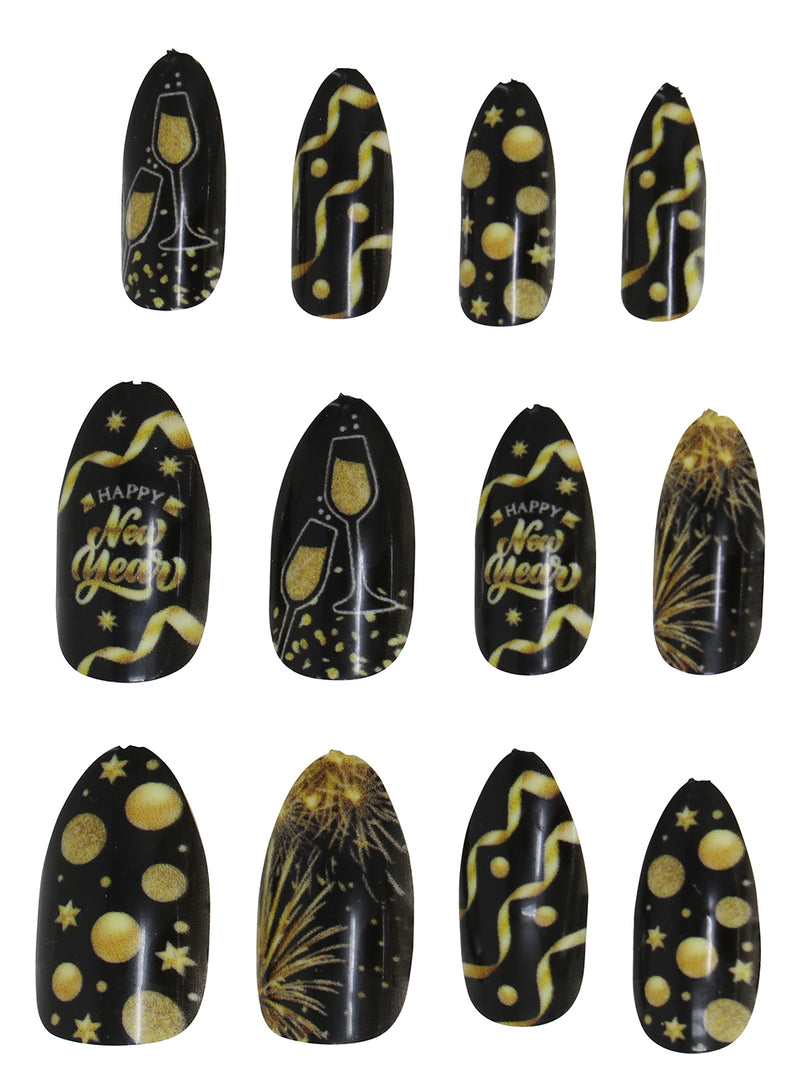 12 NAILS WITH GLUE