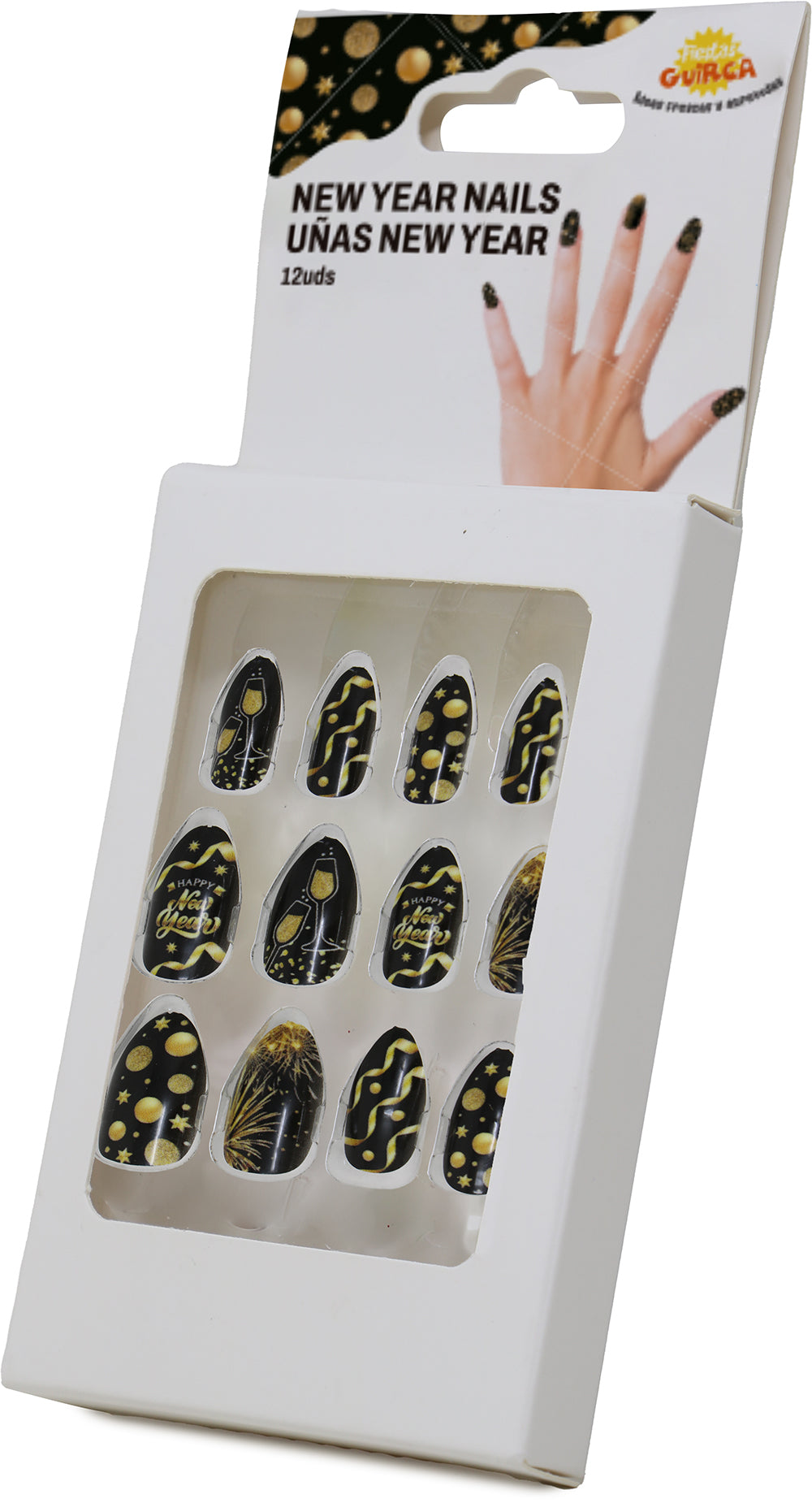 12 NAILS WITH GLUE