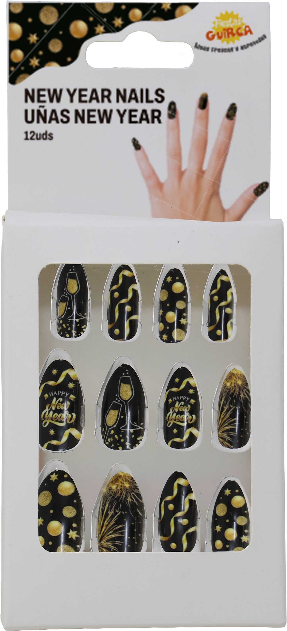 12 NAILS WITH GLUE