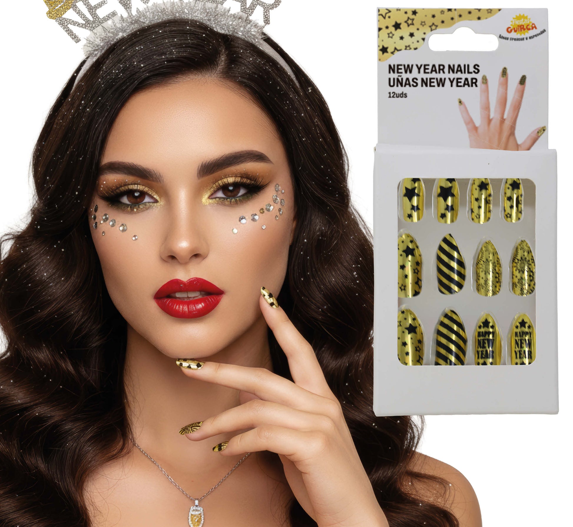 12 NAILS WITH GLUE