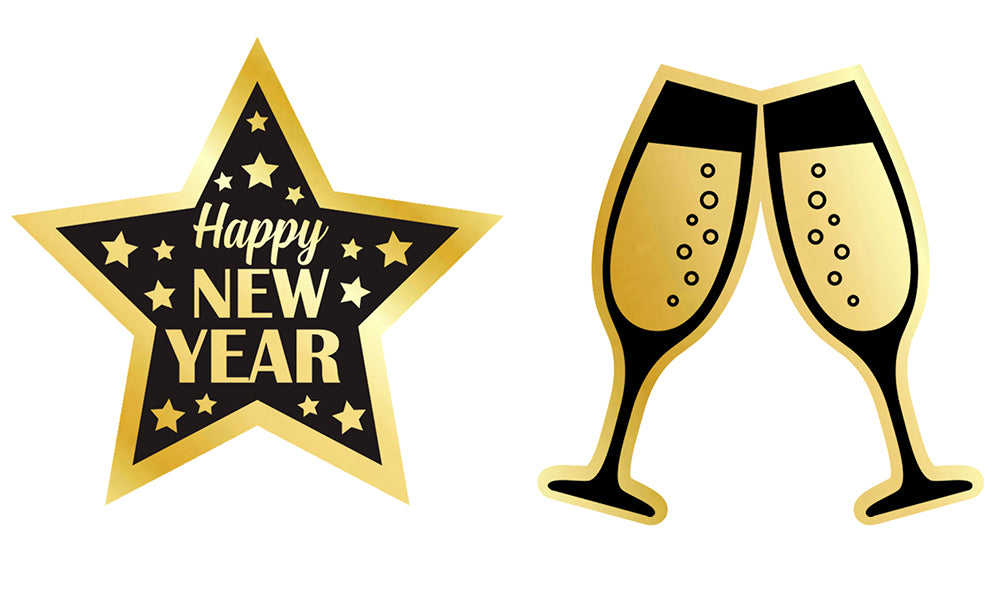 HAPPY NEW YEAR GARLAND, 300 CM, 16X16 CM