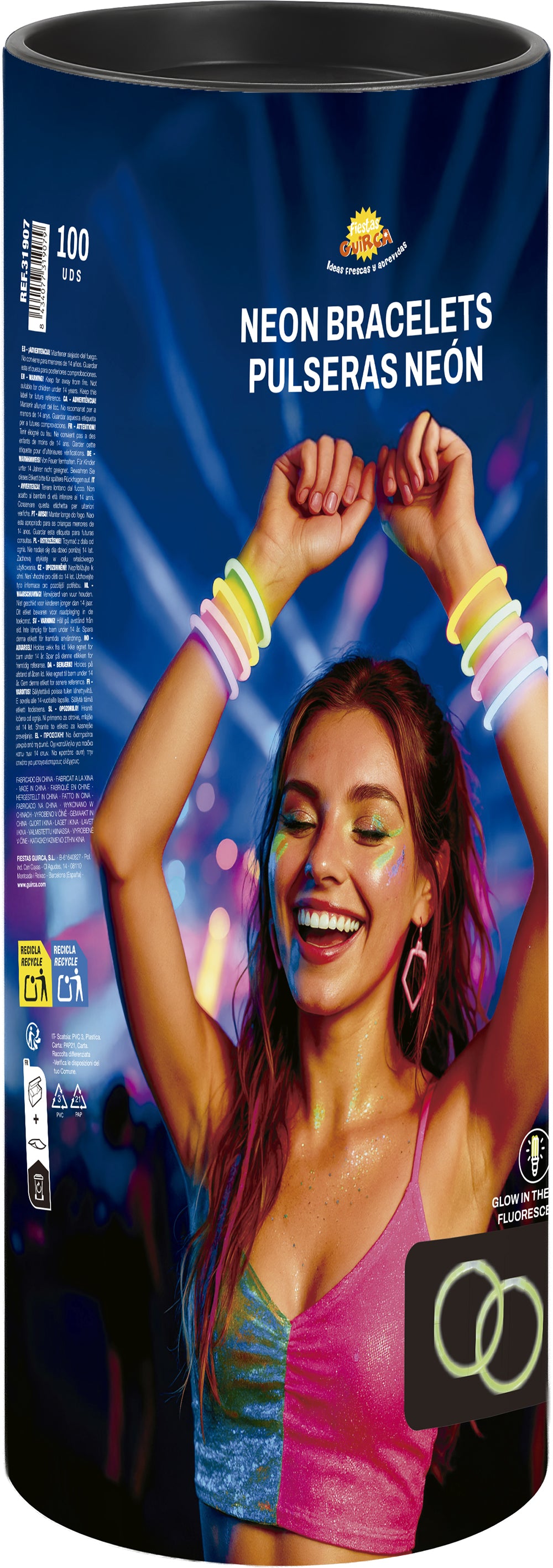 NEON LIGHT BRACELETS 50 PZ