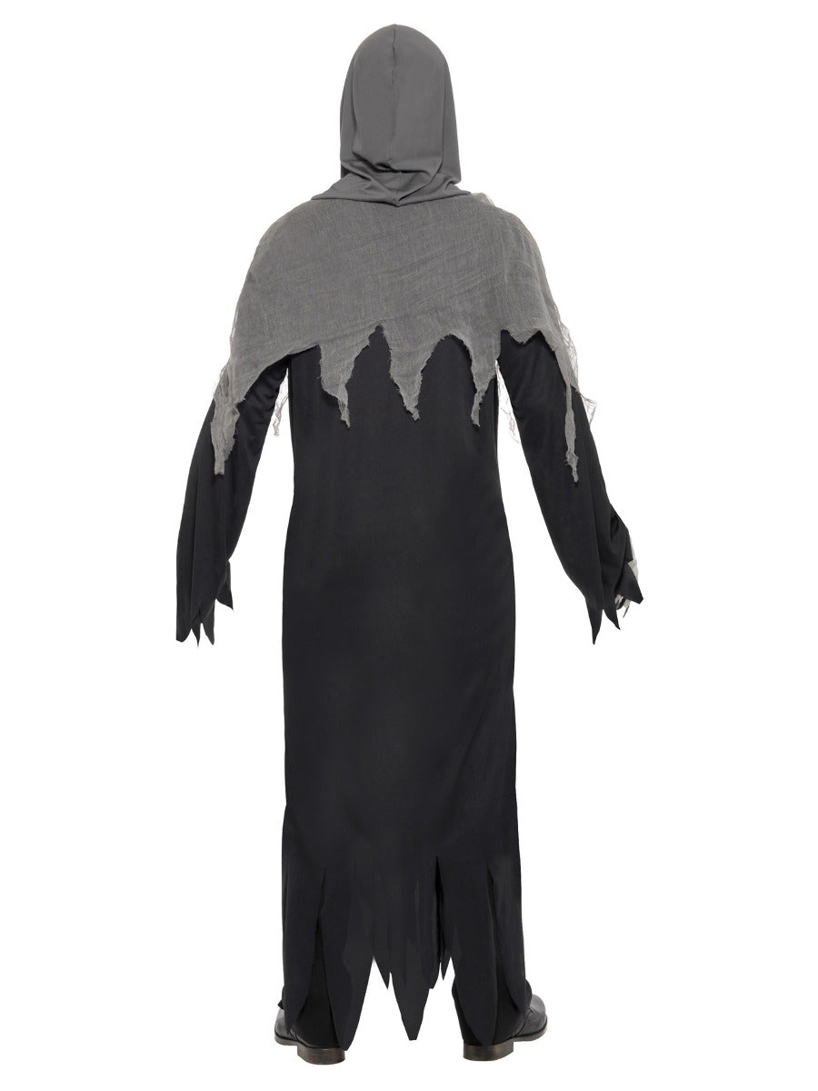 Grim Reaper Robe Costume, Black - 3