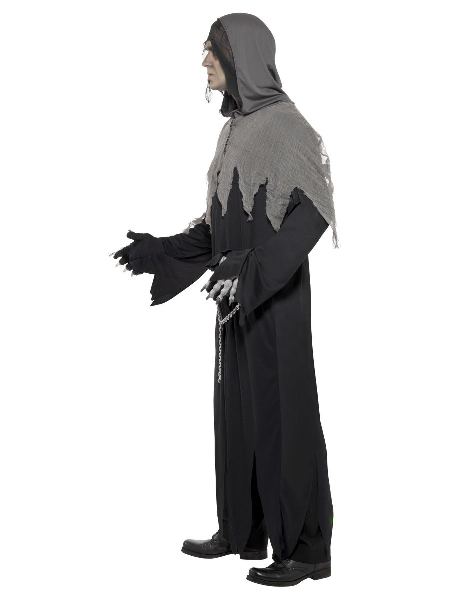 Grim Reaper Robe Costume, Black - 4