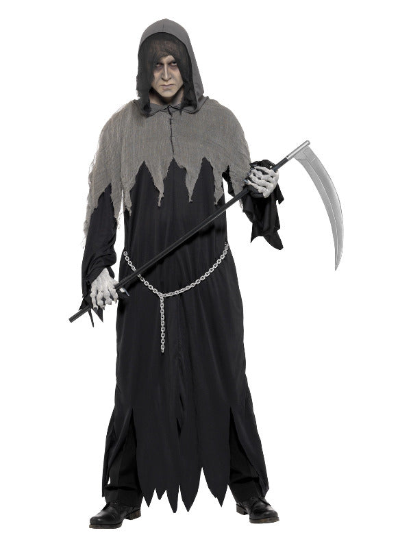 Grim Reaper Robe Costume, Black - 2