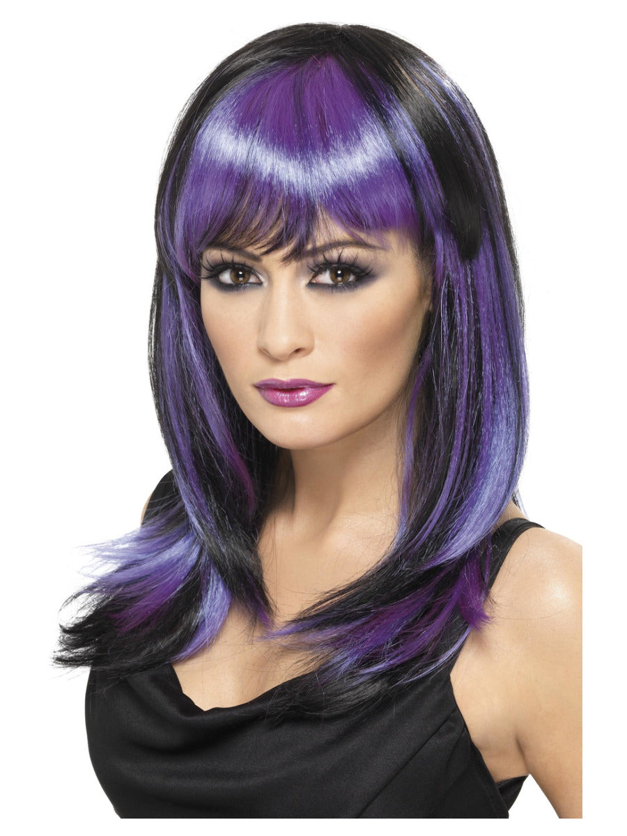 Glamour Witch Wig, Black - 1
