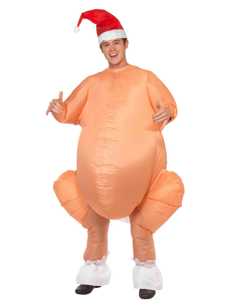 Inflatable Roast Turkey Costume, Nude - 5