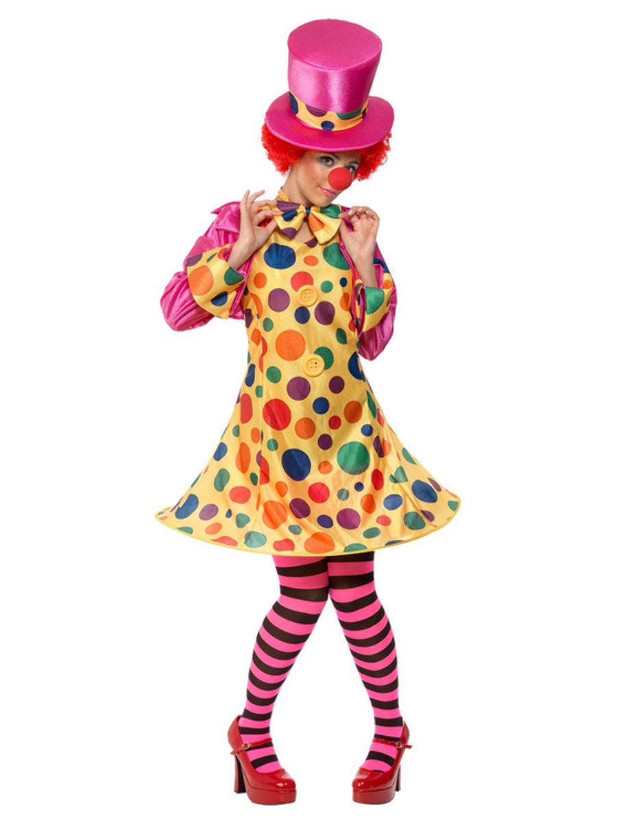 Clown Lady Costume, Multi-Coloured - 5