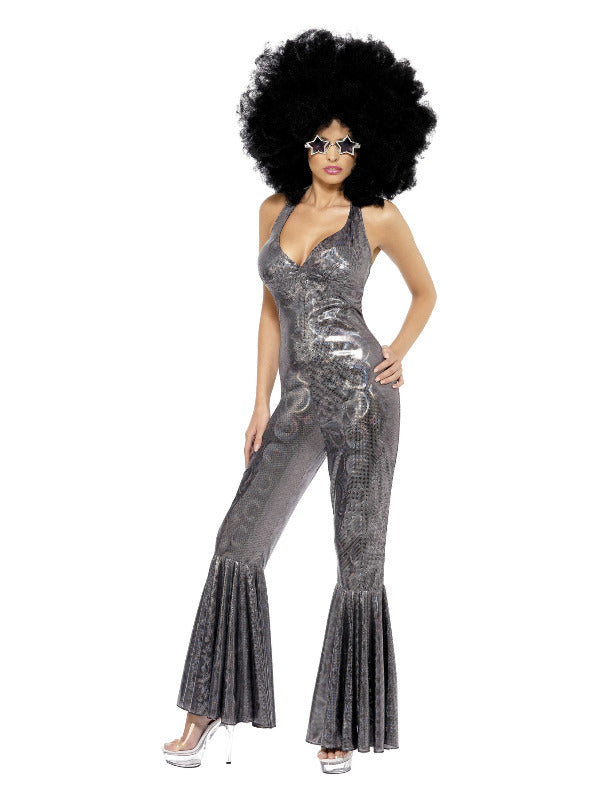 Disco Diva Costume, Silver - 2