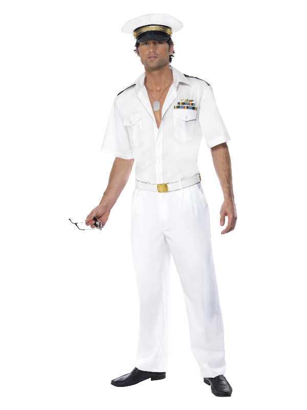 Top Gun Captain Costume, White - 2