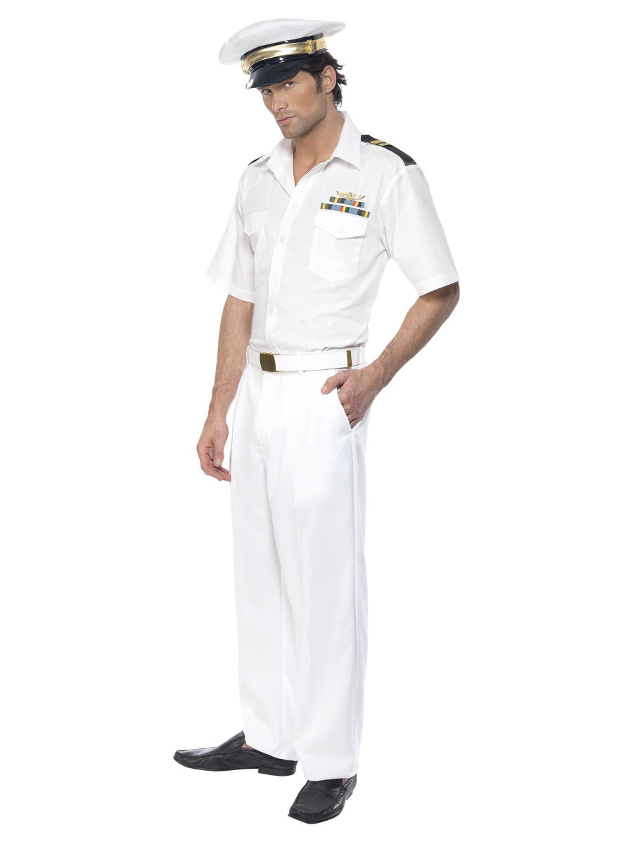 Top Gun Captain Costume, White - 3