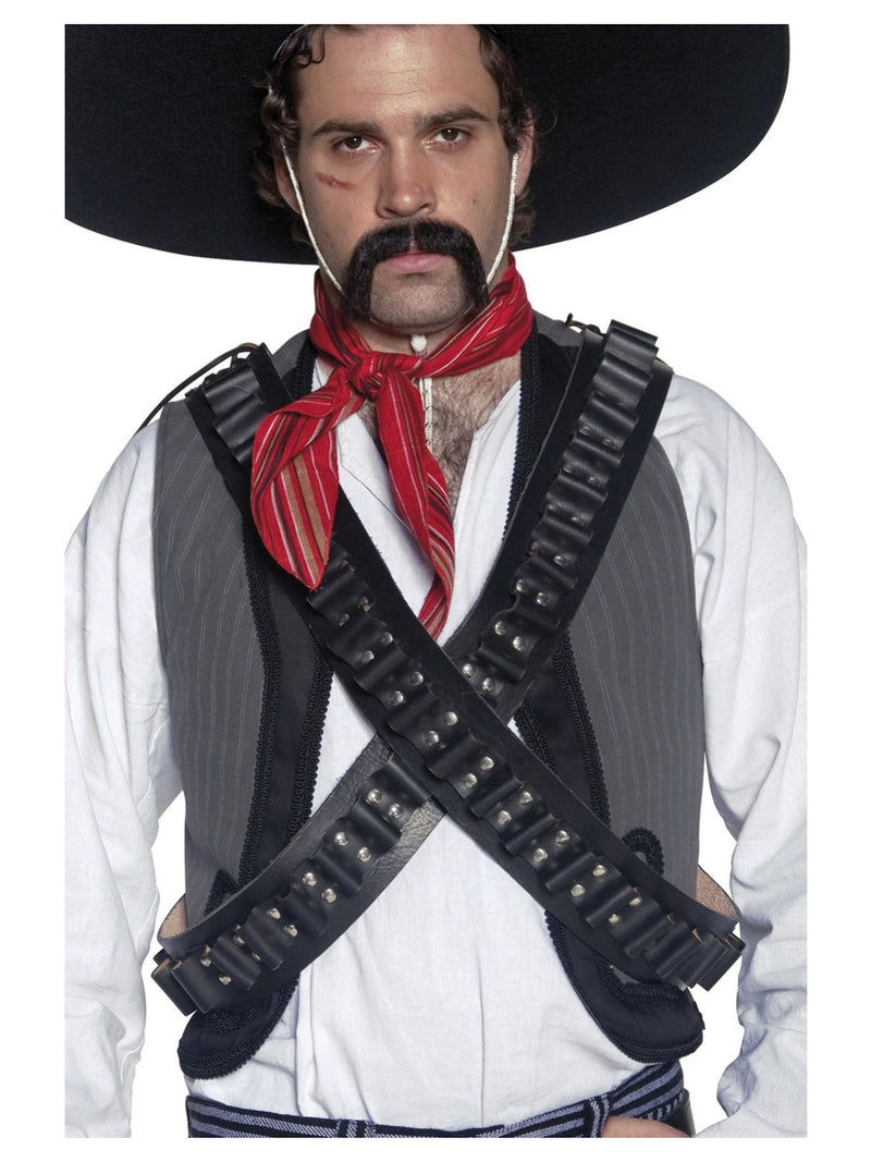 Authentic Western Leather Bandolier Bullet Belts - 1