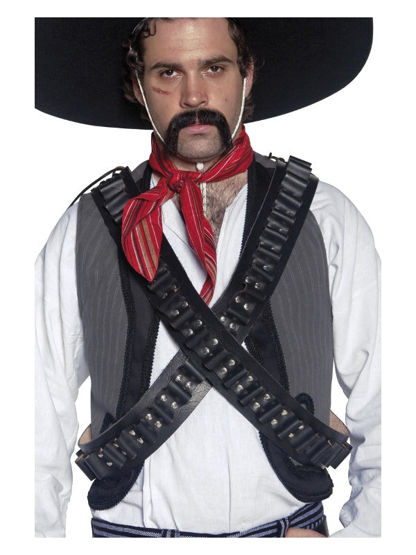 Authentic Western Leather Bandolier Bullet Belts - 2