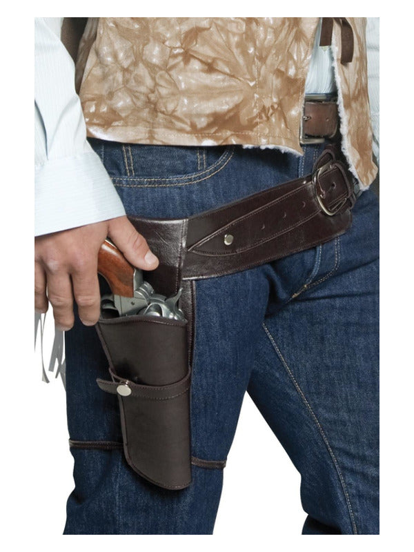 Authentic Western Wandering Gunman Belt & Holster, - 2