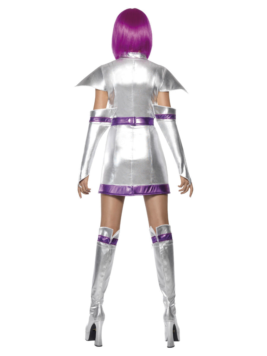 Fever Space Cadet Costume, Silver Metallic - 3