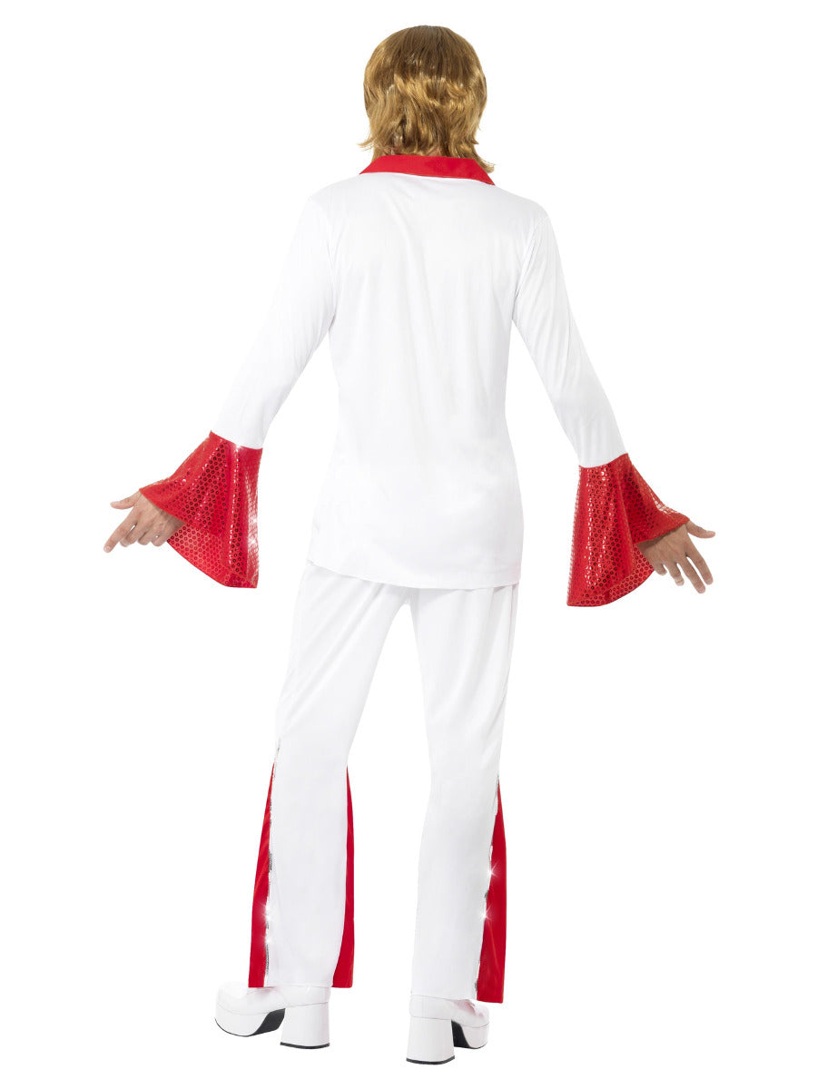 Super Trooper Male Costume, White & Red - 3