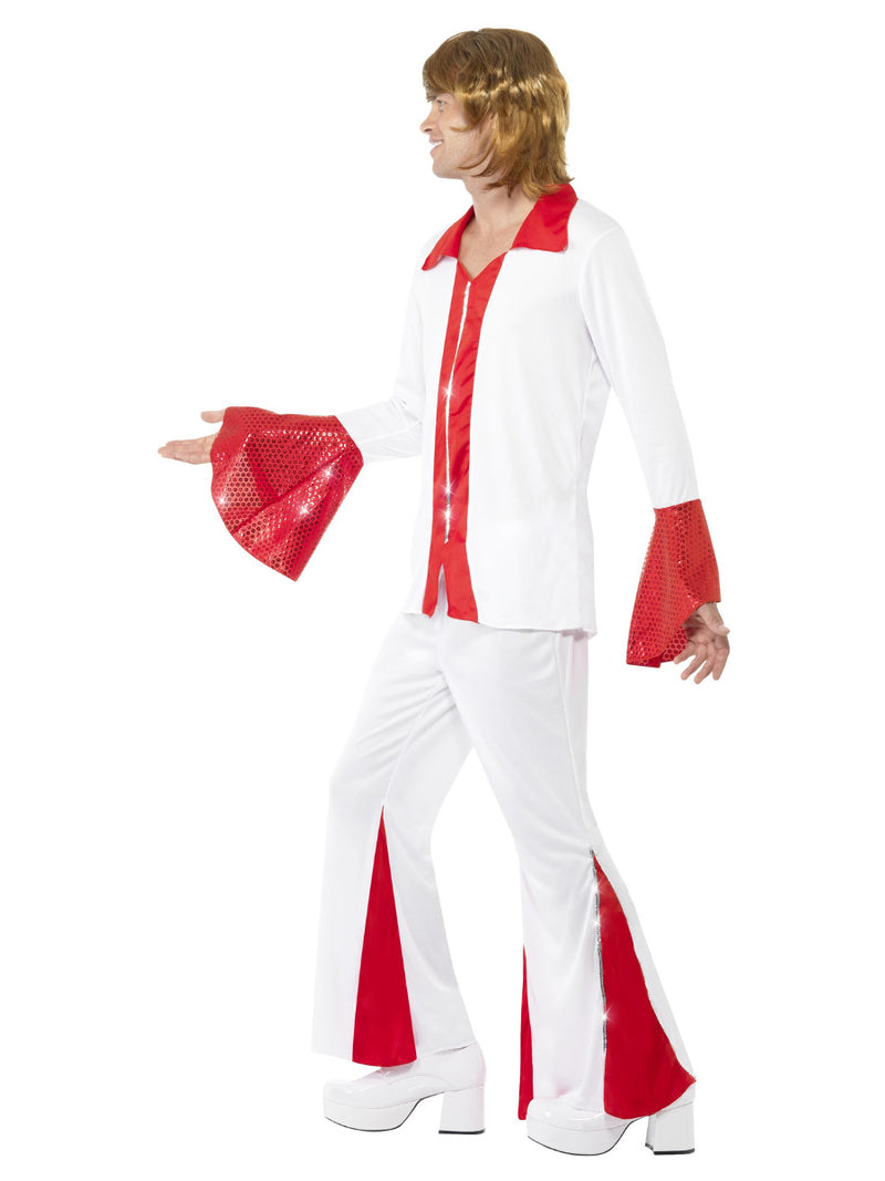 Super Trooper Male Costume, White & Red - 4