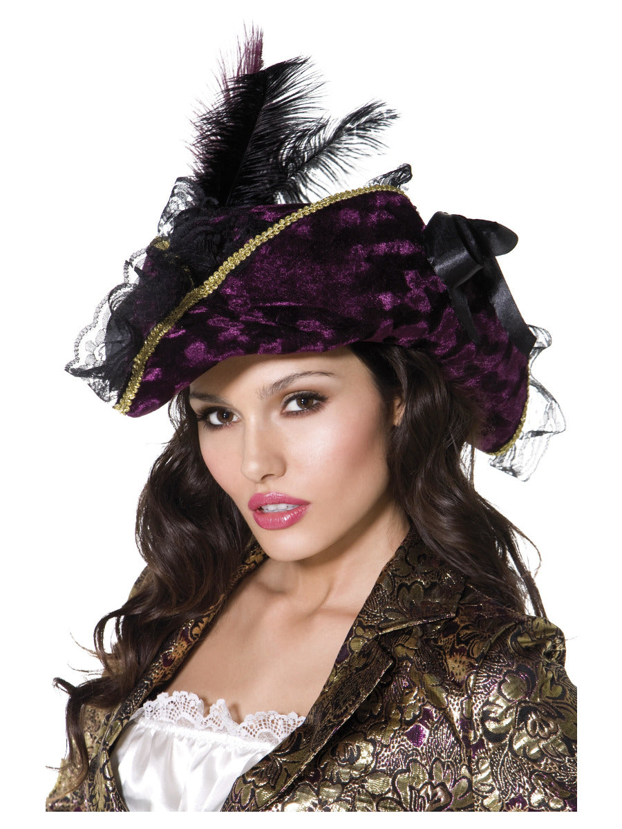 Fever Marauding Pirate Hat, Purple - 1