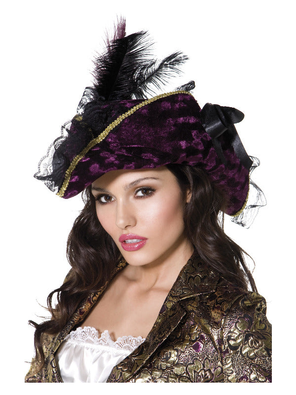 Fever Marauding Pirate Hat, Purple - 2