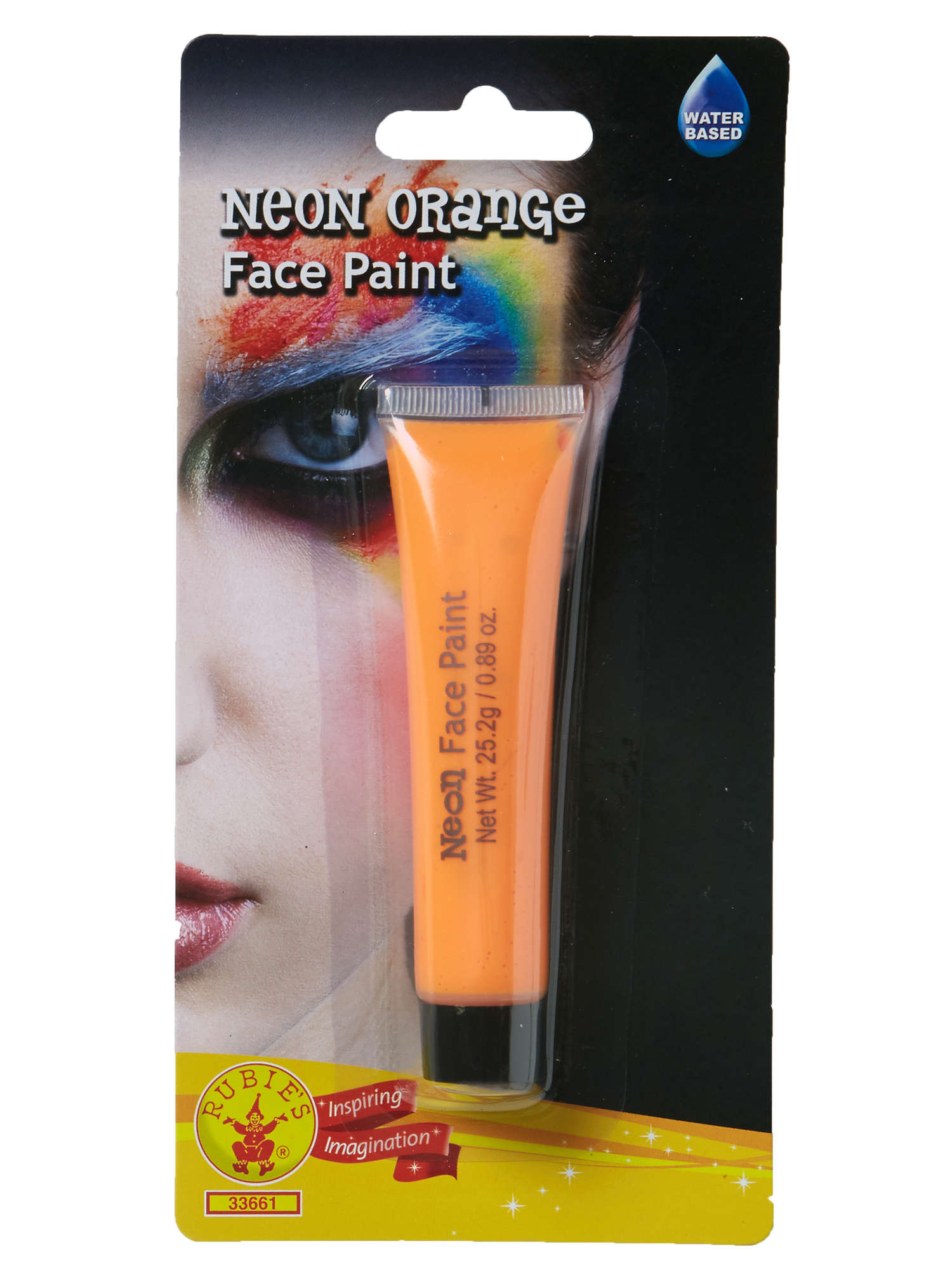 NEON ORANGE FACE PAINT