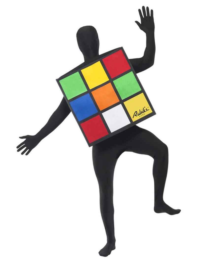 Rubik's Cube Unisex Costume, Multi-Coloured - 1