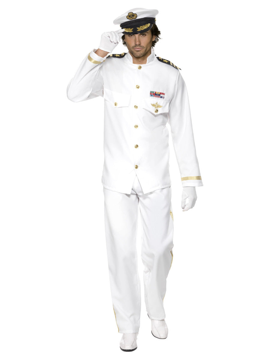 Deluxe Captain Costume, White - 5