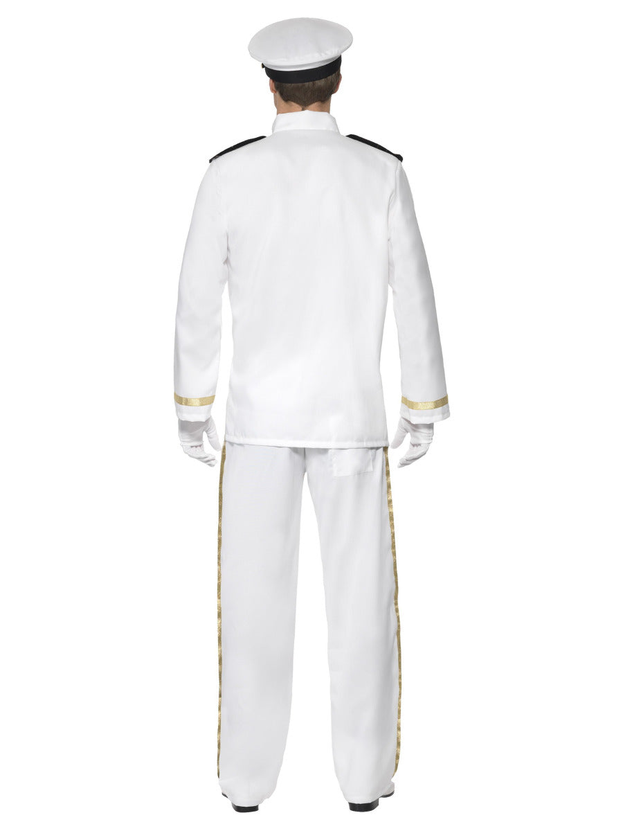 Deluxe Captain Costume, White - 3