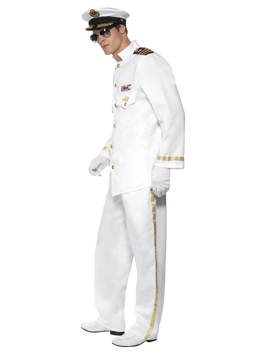Deluxe Captain Costume, White - 4