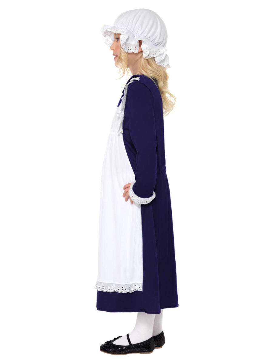 Victorian Poor Girl Costume, White - 4