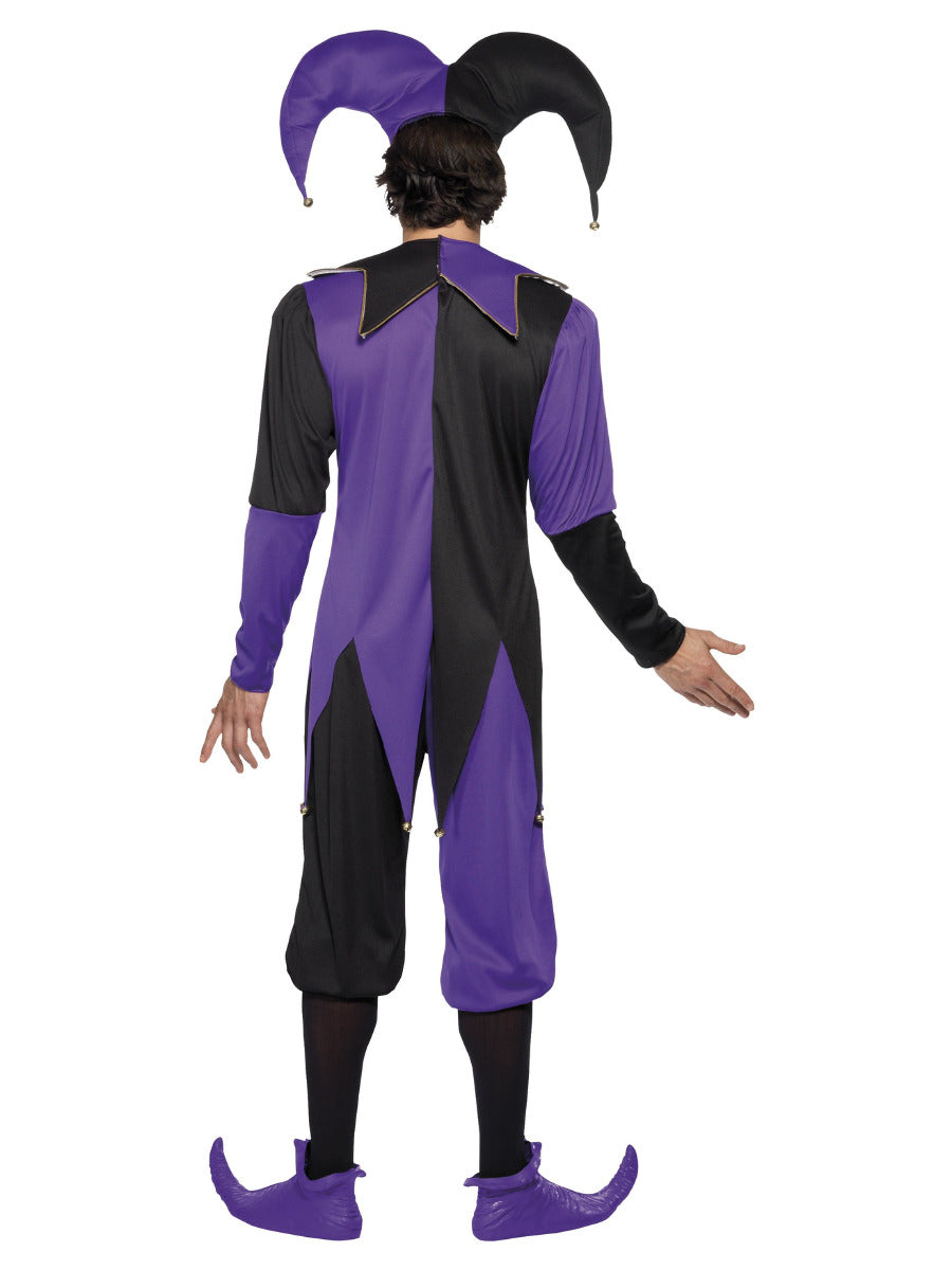 Medieval Jester Costume, Purple - 3