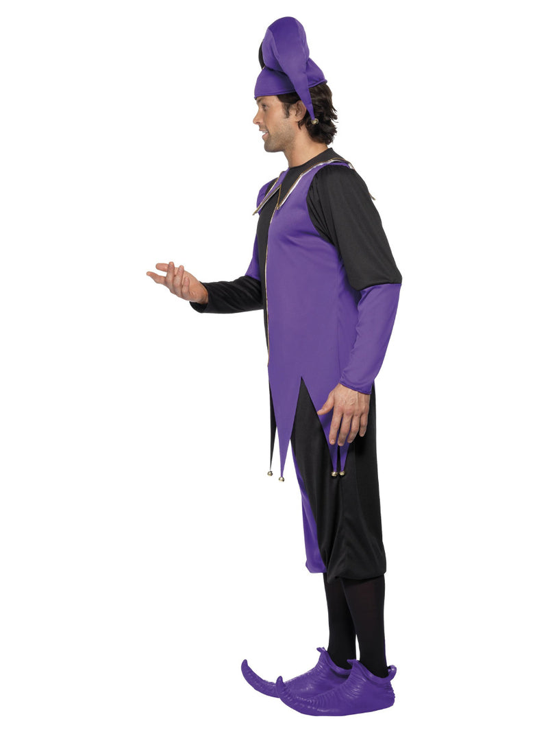 Medieval Jester Costume, Purple - 4