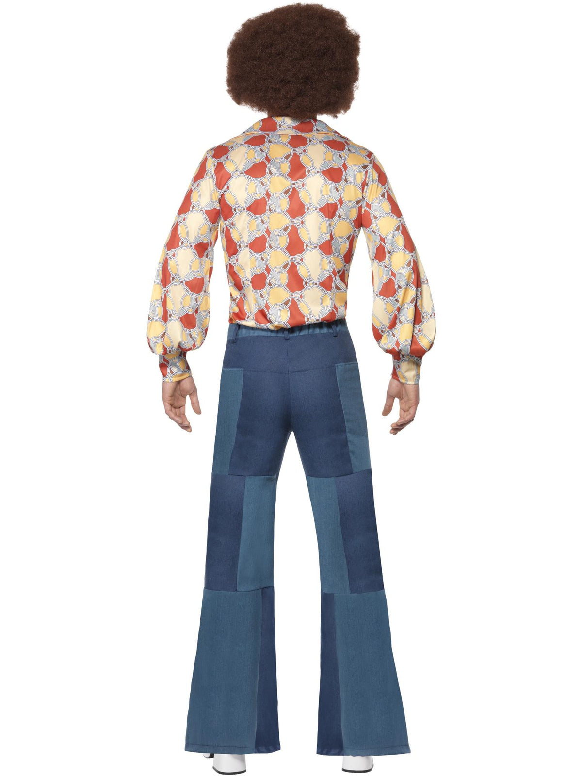 70s Deluxe Flared Trousers, Mens, Blue 2