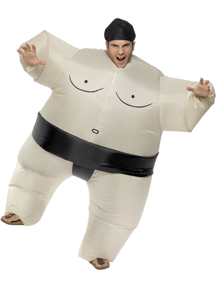 Sumo Wrestler Costume, White - 1