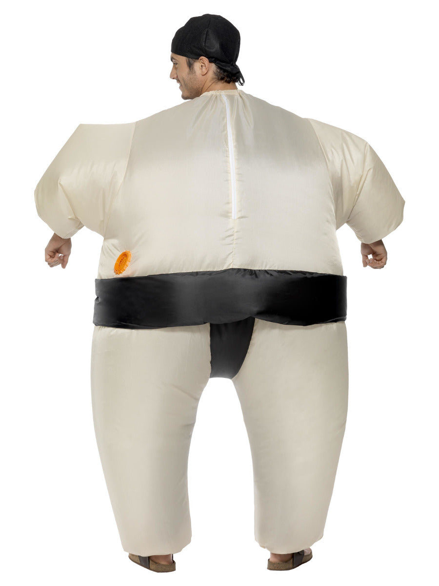 Sumo Wrestler Costume, White - 3