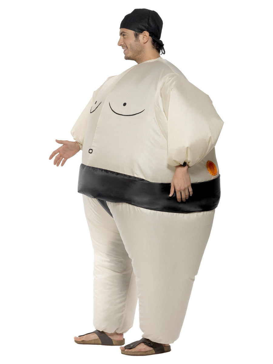 Sumo Wrestler Costume, White - 4