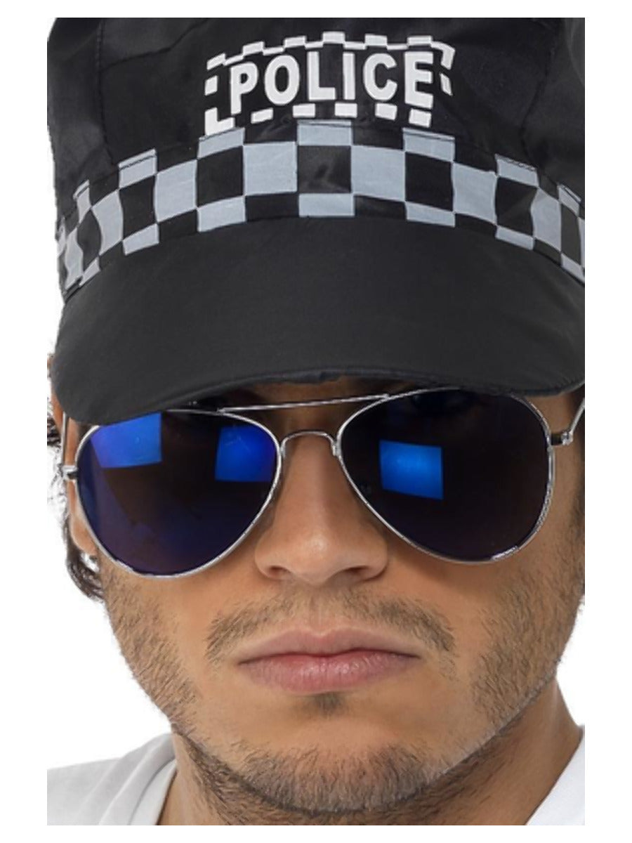 Aviator Specs, Blue Mirror, Silver - 1