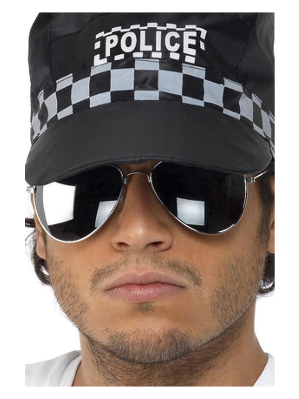 Aviator Specs, Silver Mirror, Silver & Black - 2