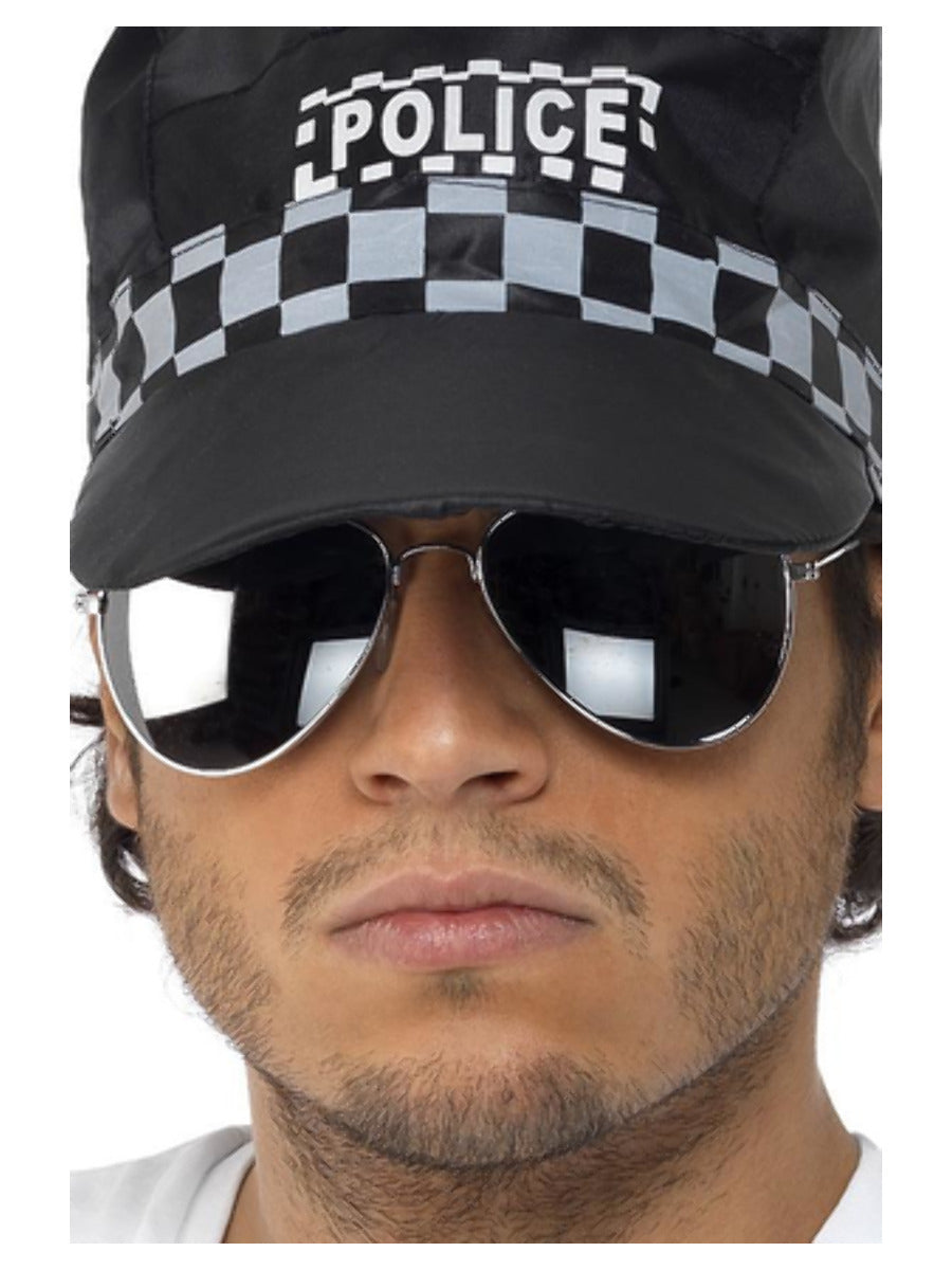 Aviator Specs, Silver Mirror, Silver & Black - 1