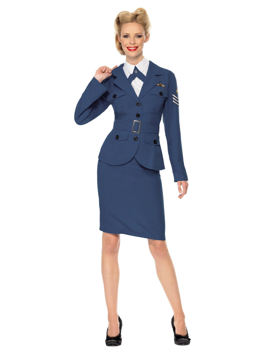 WW2 Air Force Female Captain, Blue - 5