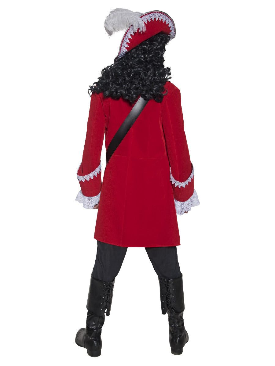 Deluxe Authentic Pirate Captain Costume, Red - 3