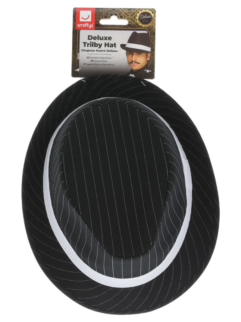 Deluxe Trilby Hat, Black - 3