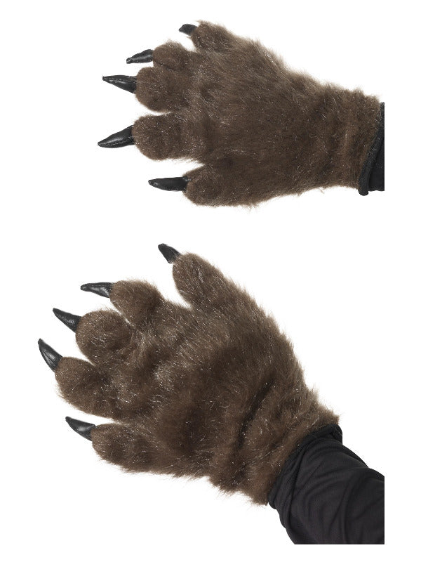 Hairy Monster/Animal Hands, Brown - 2