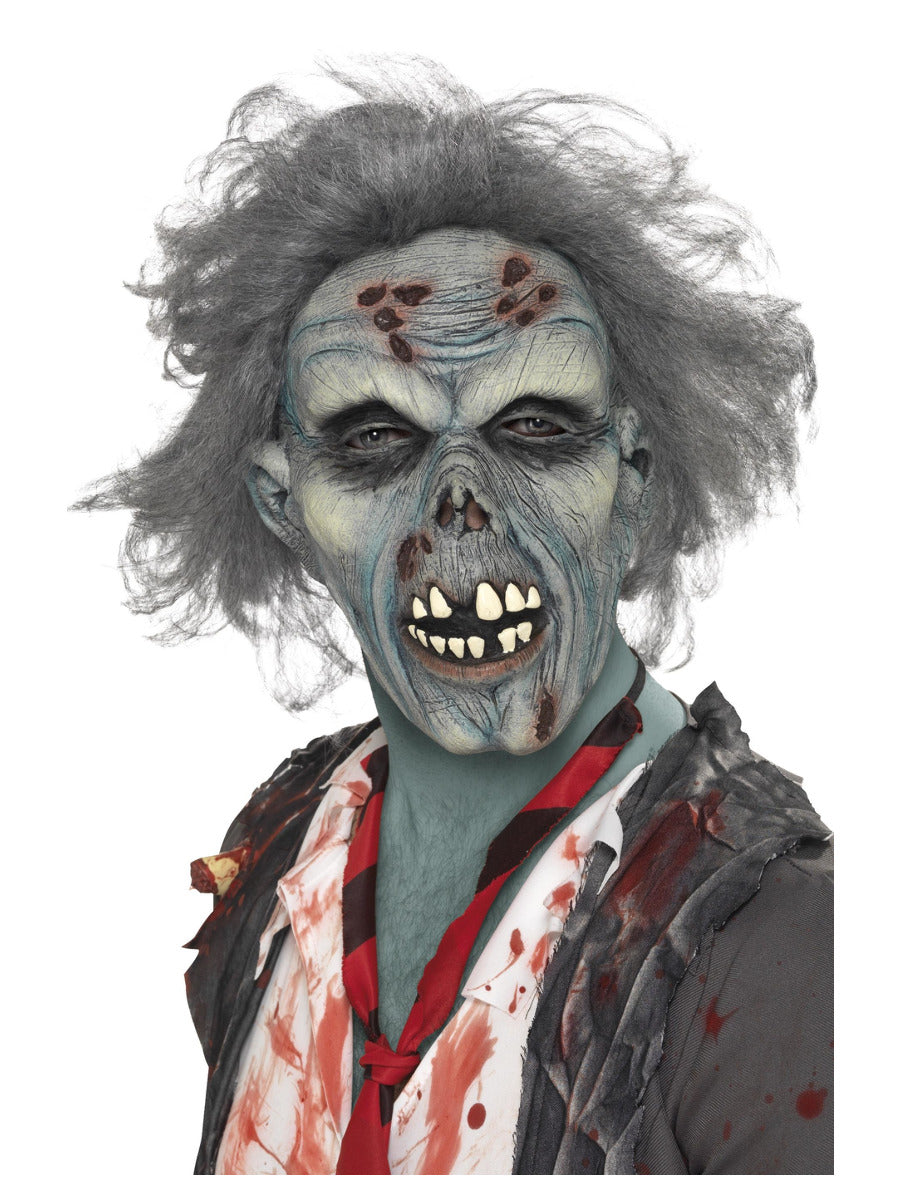 Decaying Zombie Mask, Grey - 1