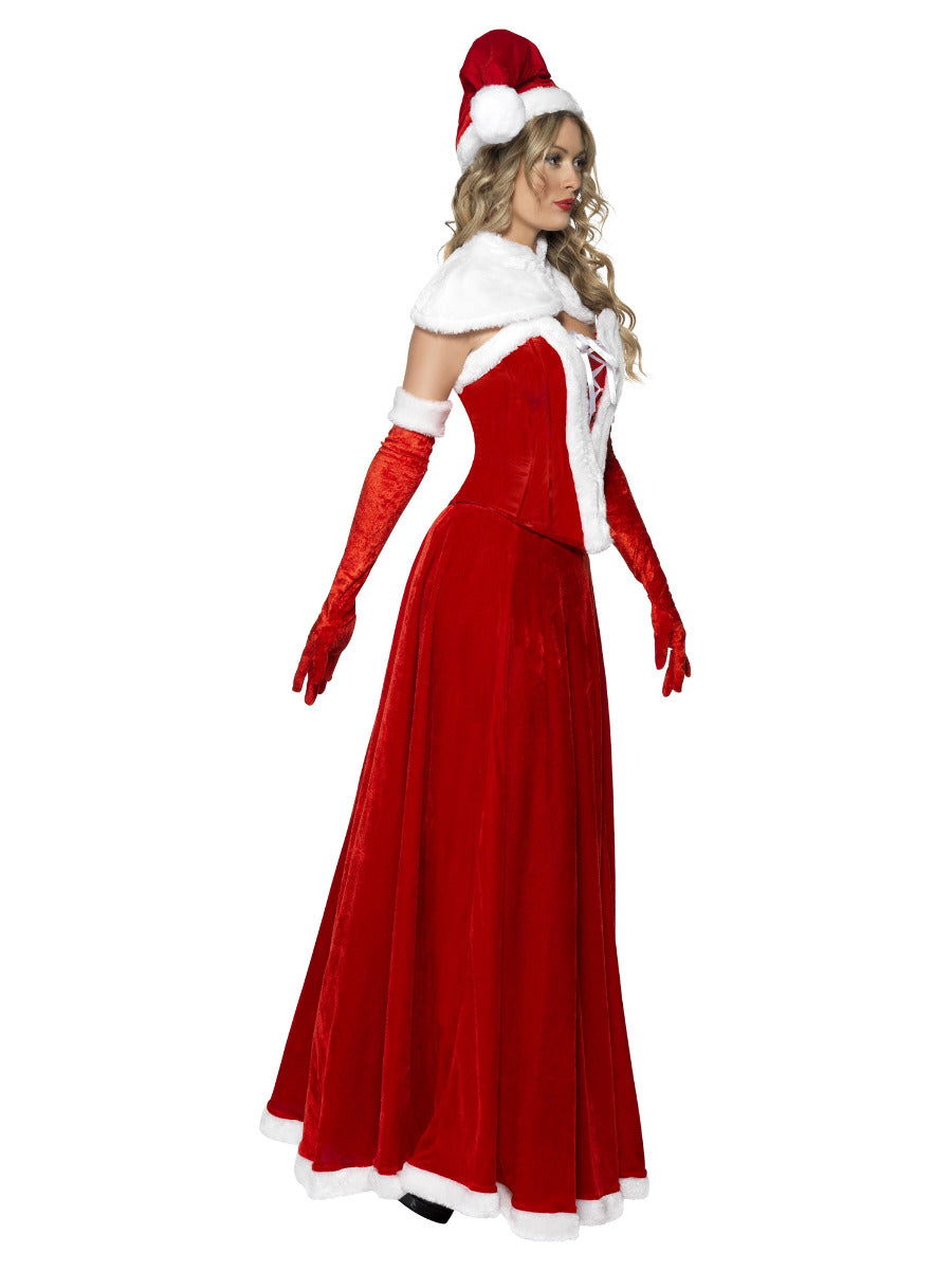 Luxury Miss Santa Costume, Red - 4
