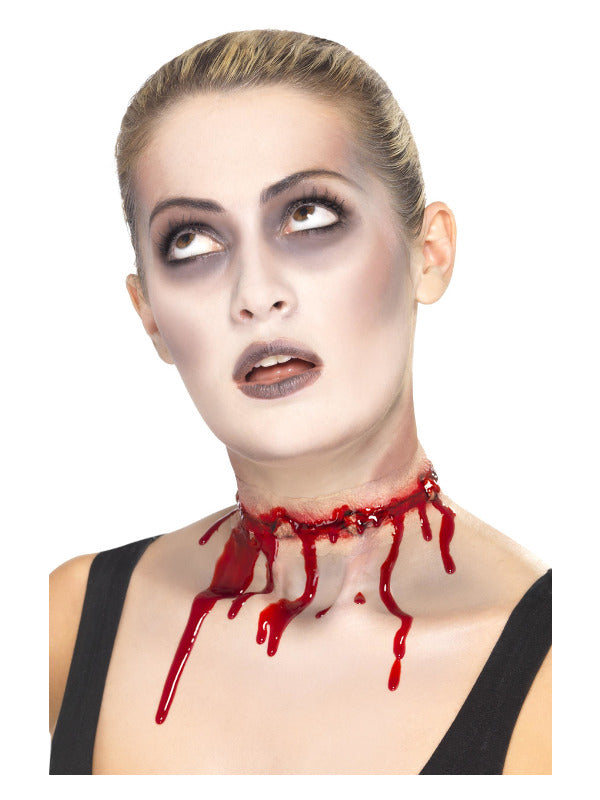 Smiffys Make-Up FX, Barbed Wire Split Scar, Red - 2