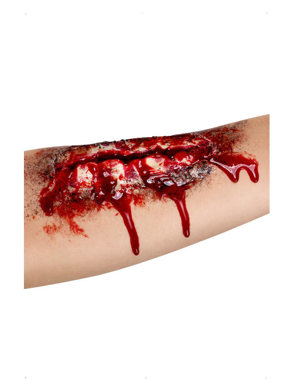 Smiffys Make-Up FX, Open Wound Latex Scar, Red - 2