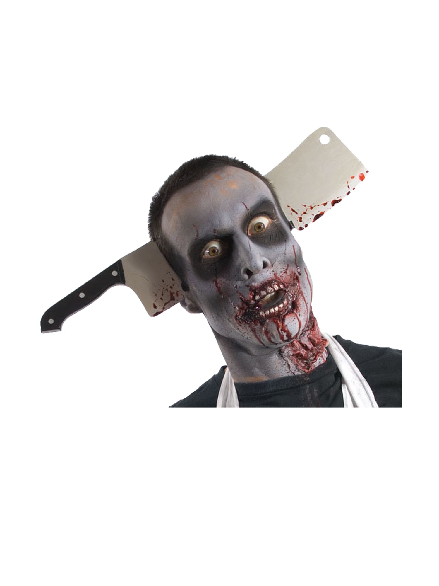 Zombie Cleaver Thru Head Toy