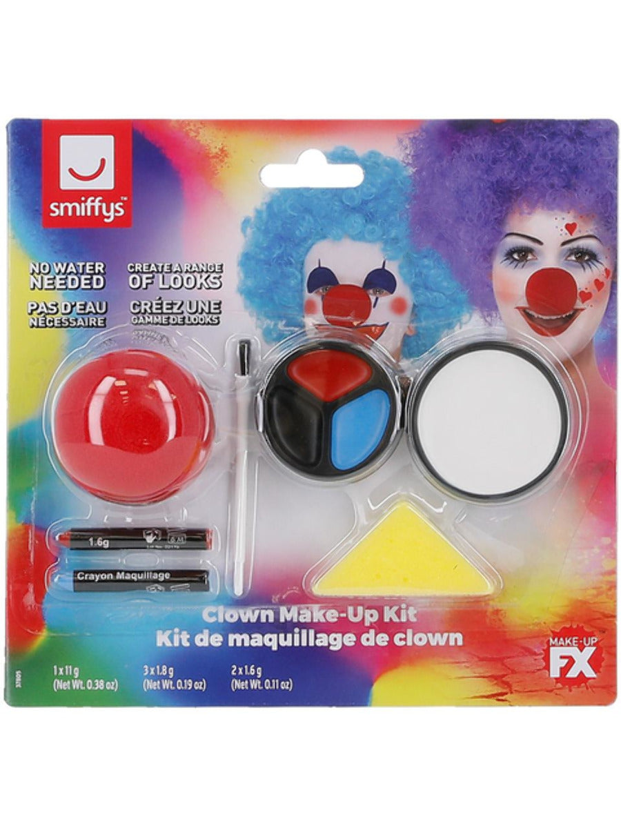 Smiffys Make-Up FX, Clown Kit, Multi-Coloured - 3