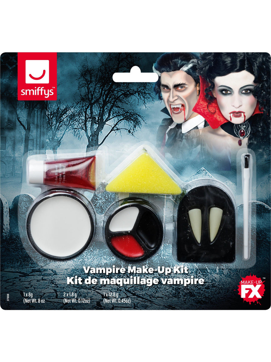 Smiffys Make-Up FX, Vampire Kit, White & Red - 3